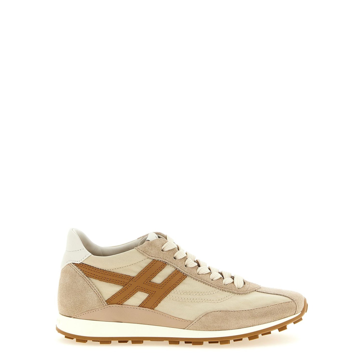 Hogan Beige Polyamide Athletic Sneakers