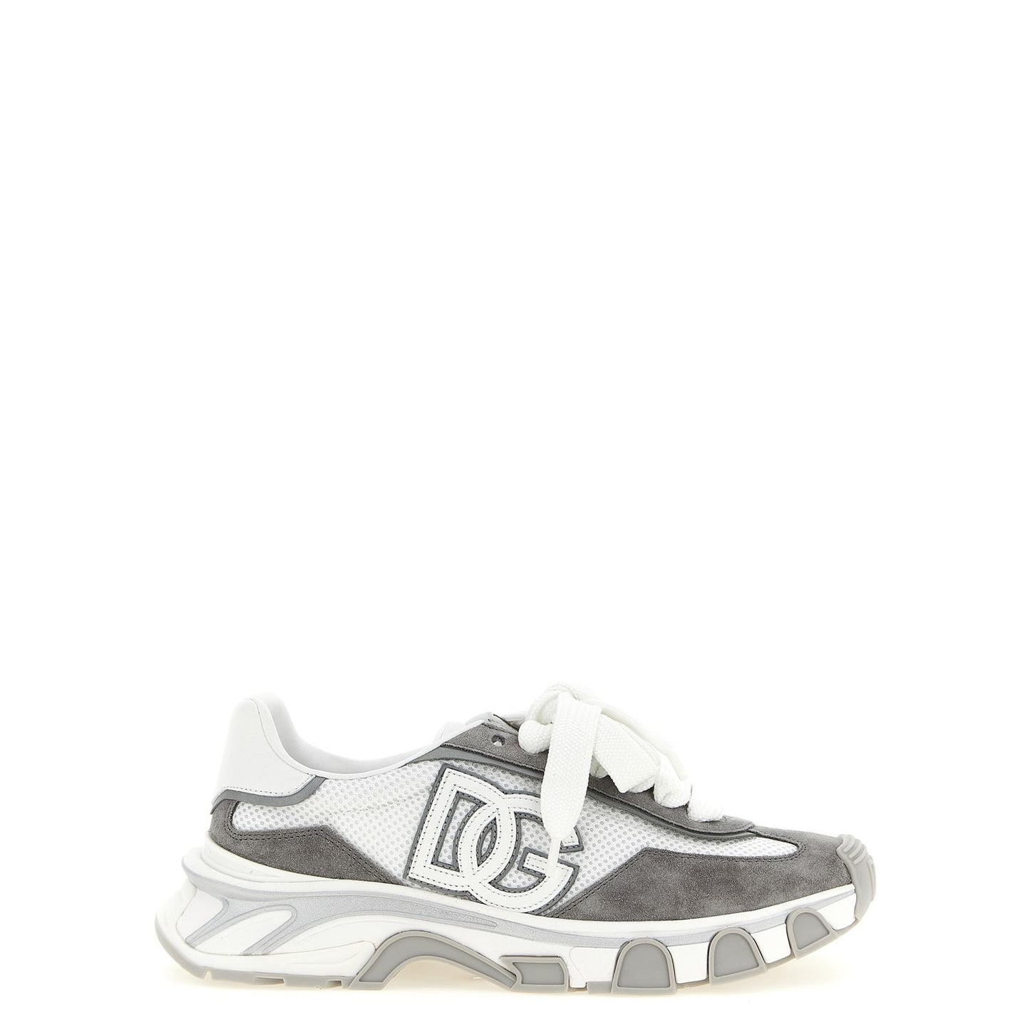 Dolce & Gabbana Gray Polyester Athletic Sneakers
