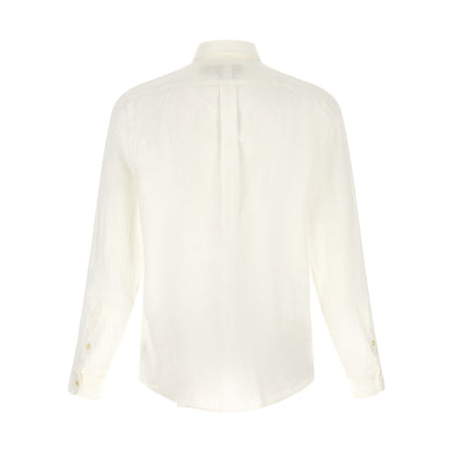 Polo Ralph Lauren White Linen Blouse