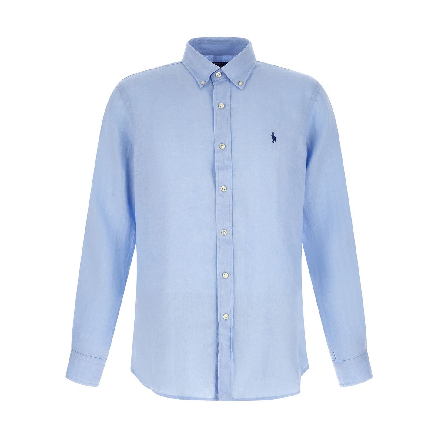 Polo Ralph Lauren Blue Linen Blouse