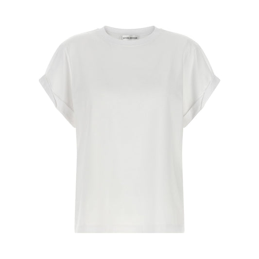 Victoria Beckham White Cotton T-Shirt