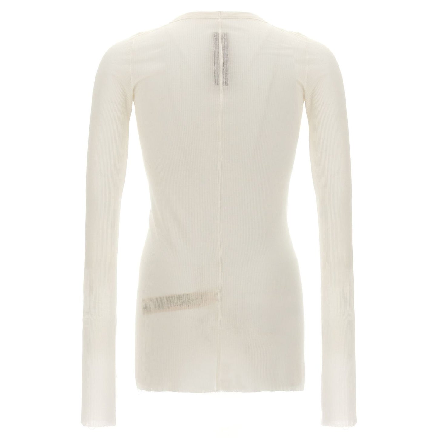 Rick Owens White Viscose T-Shirt