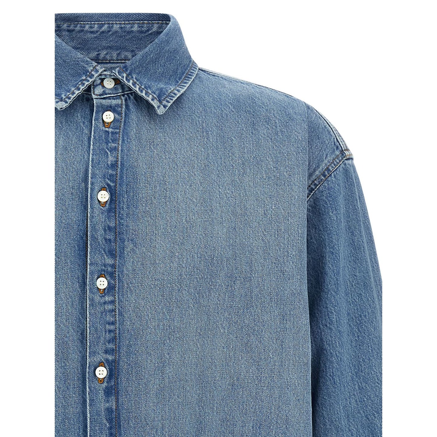 Jacquemus Blue Cotton Blouse