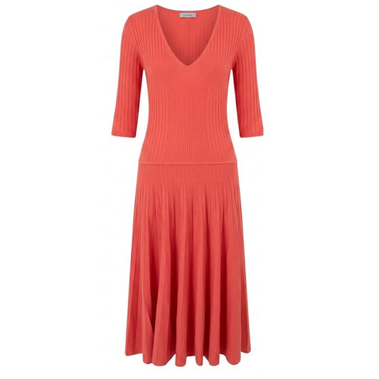 Malo Red Cotton Women Dress