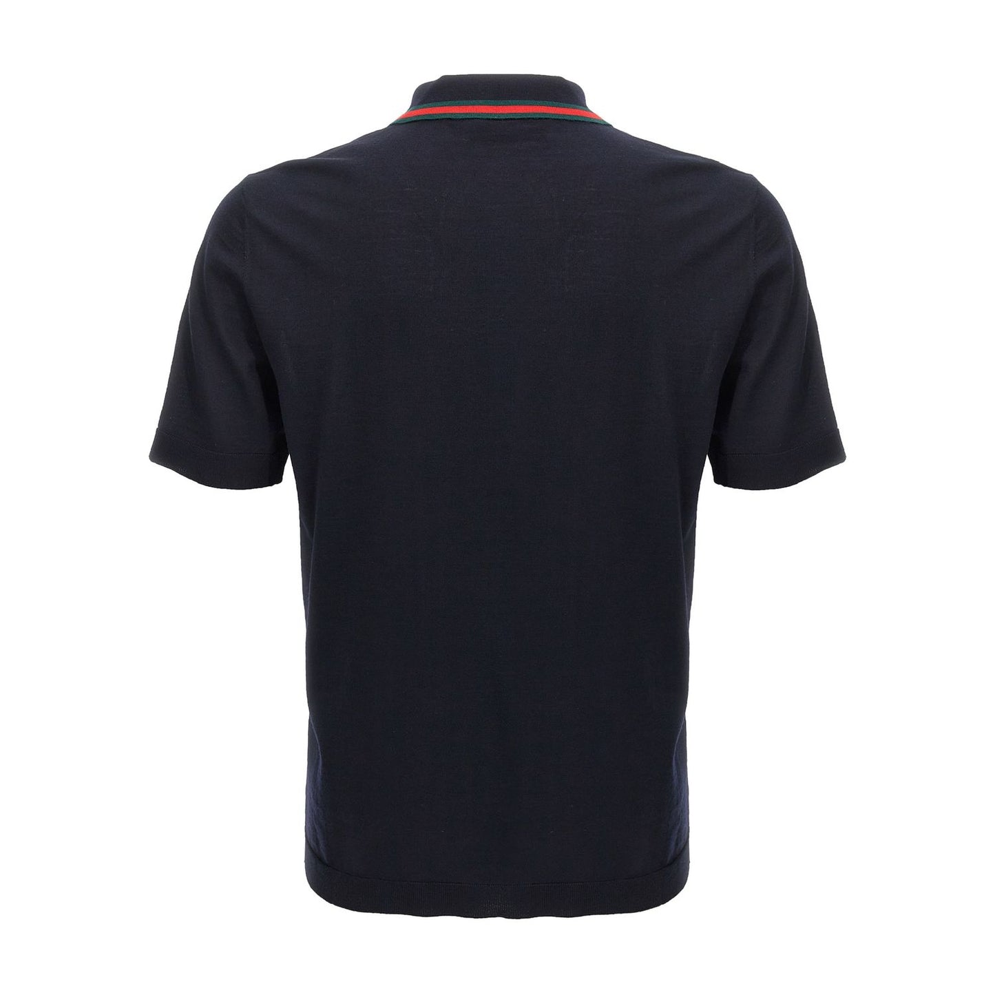 Gucci Blue Wool Polo Shirt