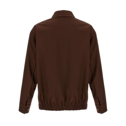 Gucci Brown Wool Full-Length Jacket