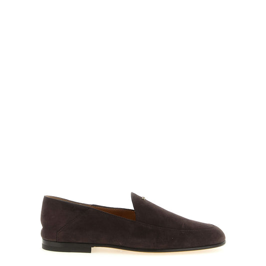 Tod's Brown Goatskin Slip-On Loafers