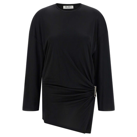 The Attico Black Viscose Short Dress