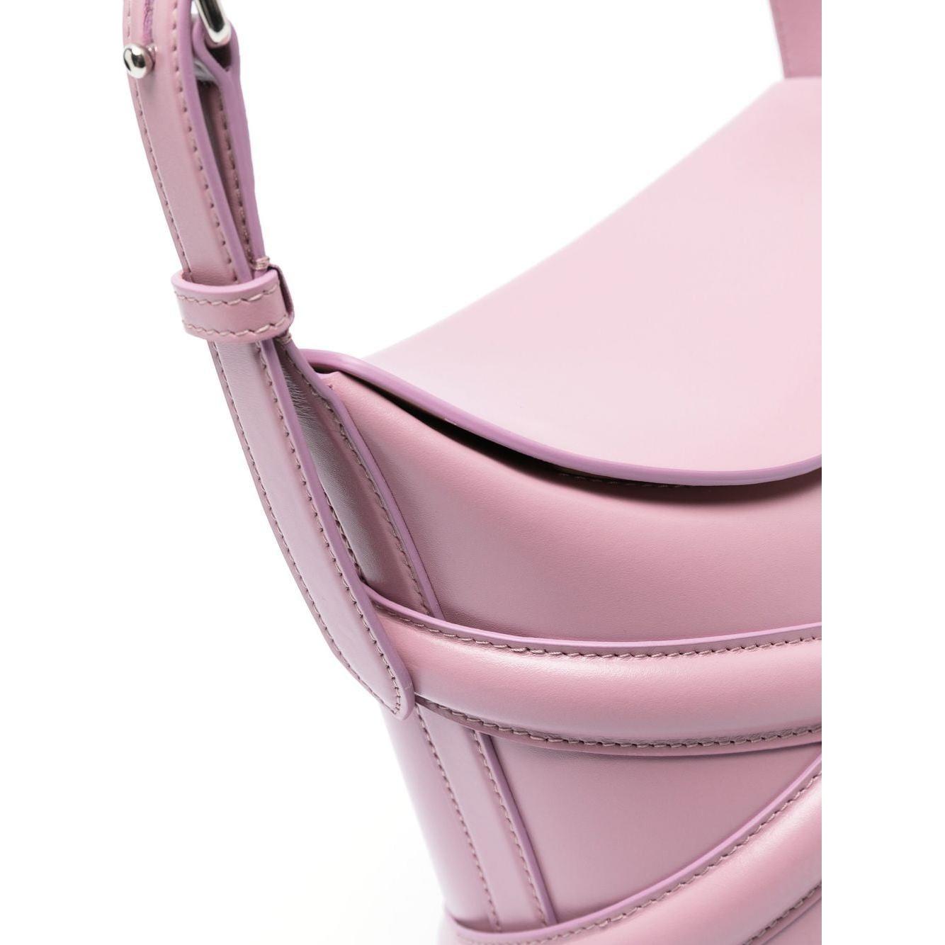 Alexander McQueen pipe-detail bucket Bag Pink Shoulder Alexander Mcqueen