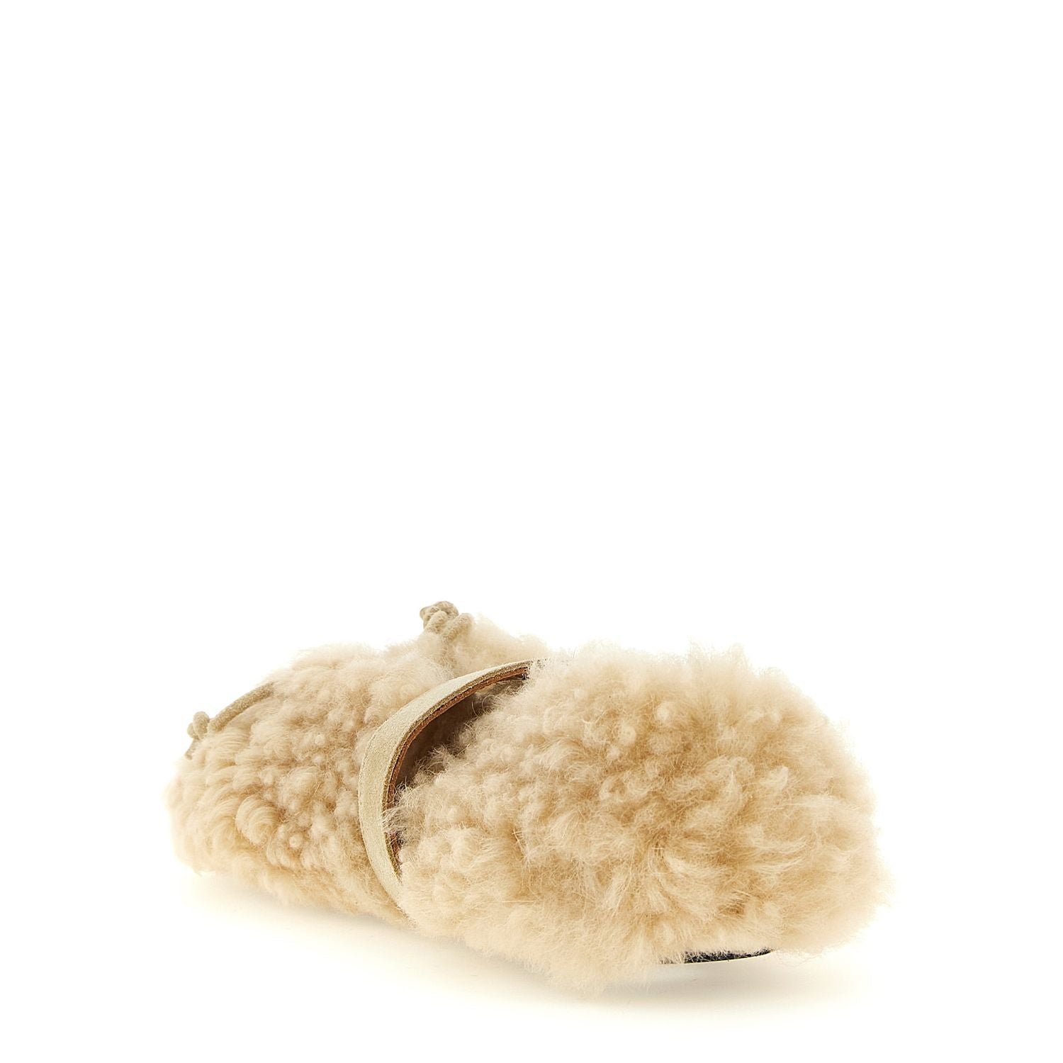 Marni Beige Lambskin Ballet Flats
