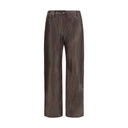 Magda Butrym Brown Leather Pants