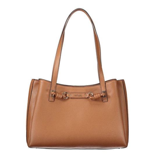 Guess Jeans Brown Polyethylene Handbag