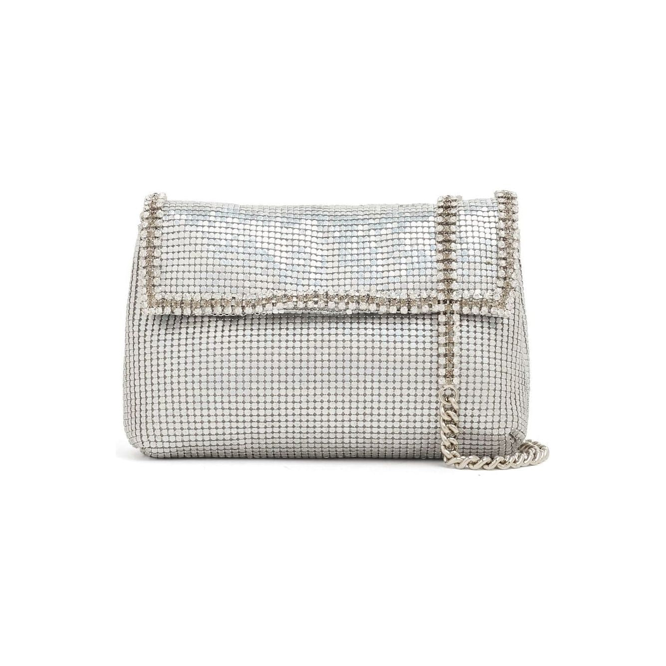 Rosantica crystal-embellished mesh Bag Silver Handbag Rosantica