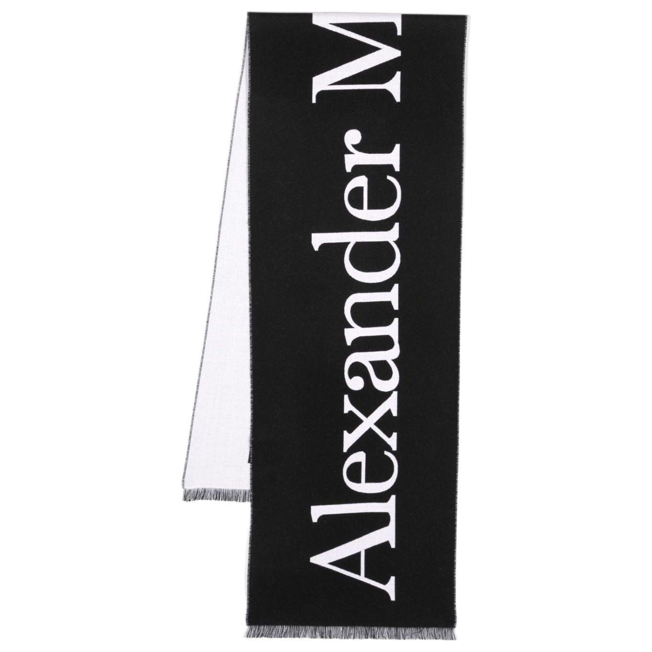 Alexander McQueen Scarfs Black Scarves Hats & Gloves Alexander Mcqueen