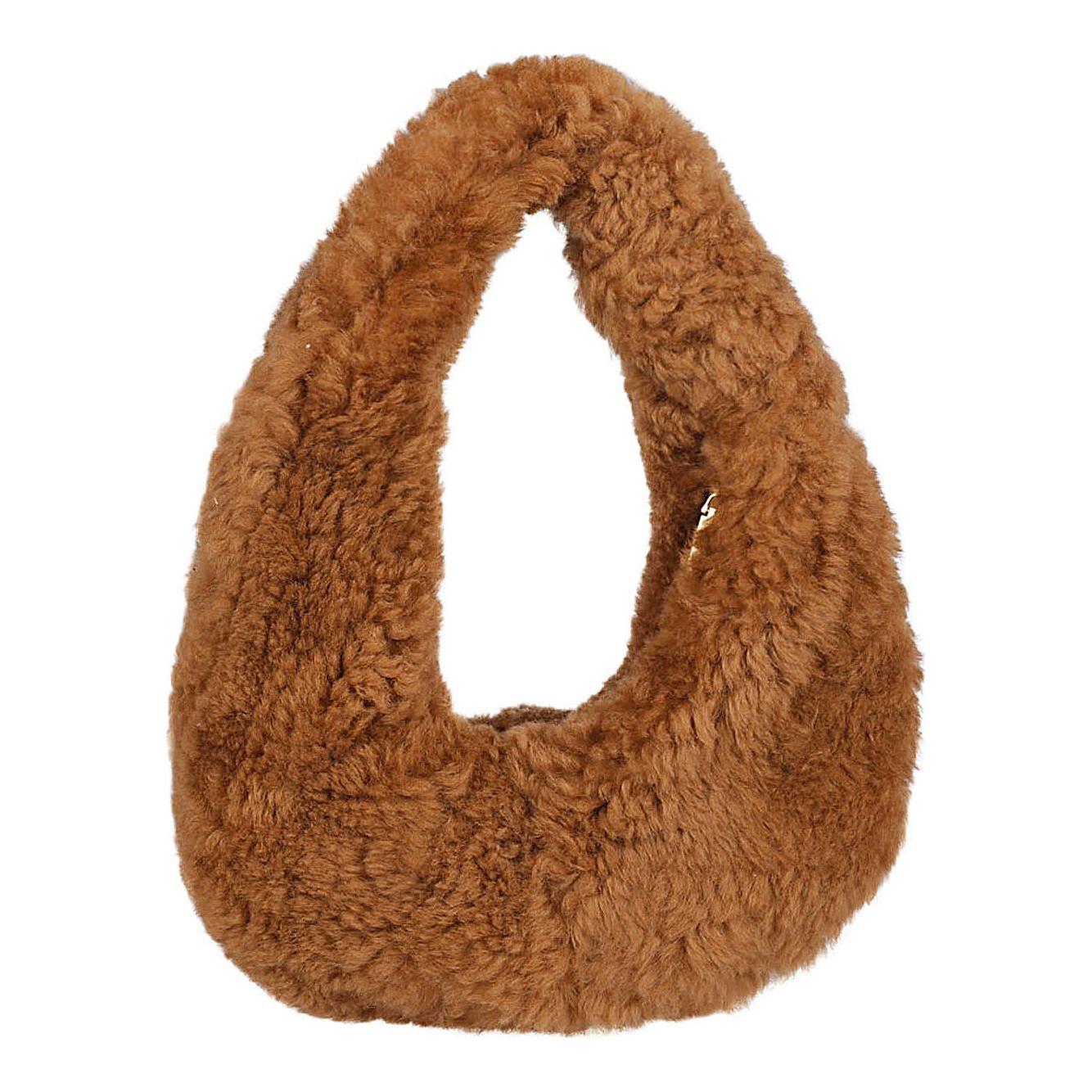 Anita Bilardi Camel shoulder bag synthetic fur Shoulder Anita Bilardi