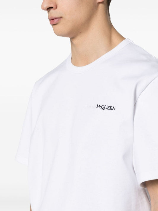 Alexander McQueen T-shirts and Polos White Topwear Alexander Mcqueen