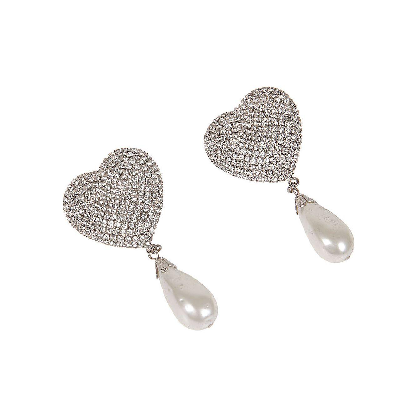 Alessandra Rich Bijoux Silver Earrings Alessandra Rich