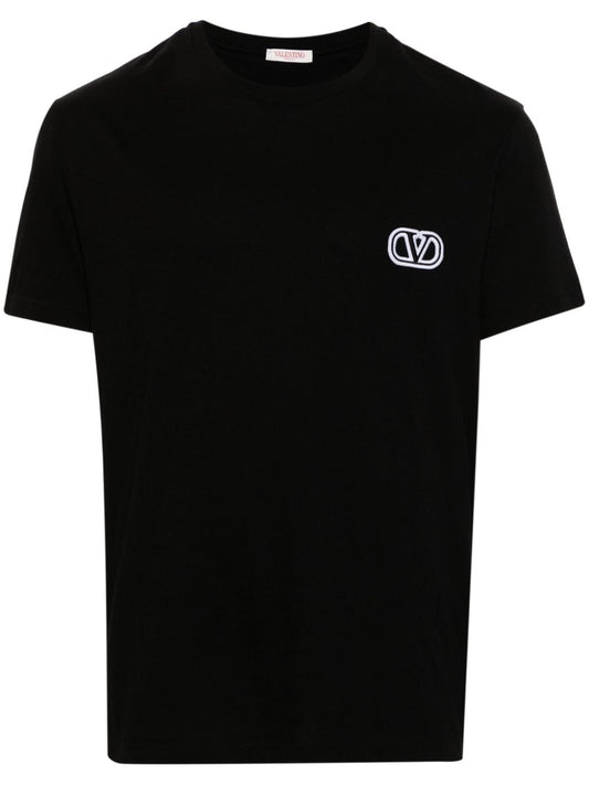 Valentino Valentino T-shirts and Polos Black