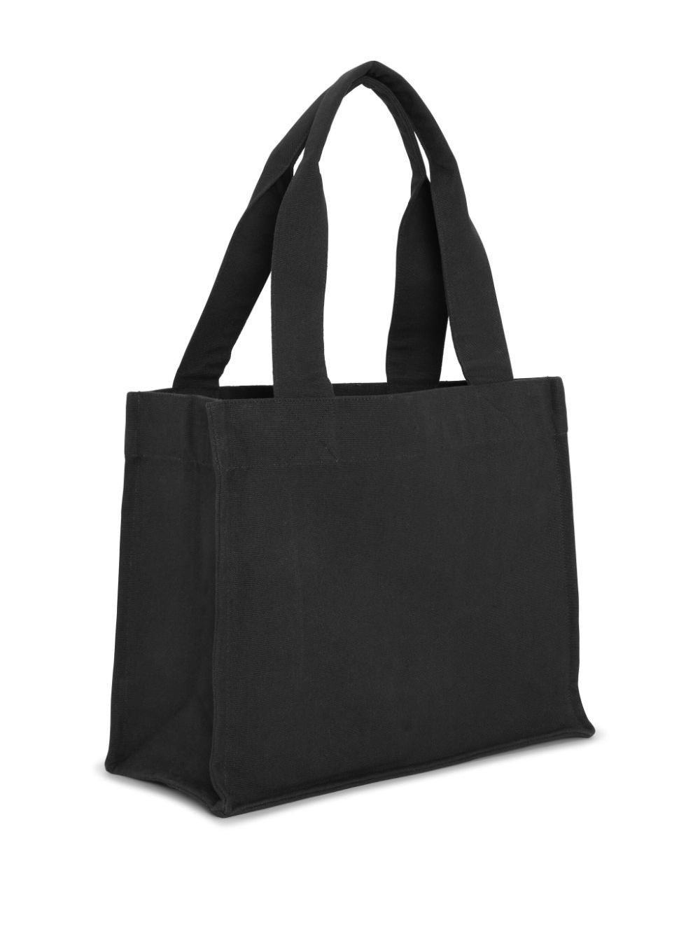 GANNI black recycled cotton Shopper Bag Shopper Ganni