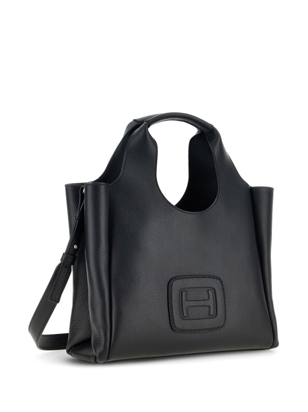 HOGAN PRE medium H-Bag logo-embossed tote Bag Black Shopper Hogan Pre