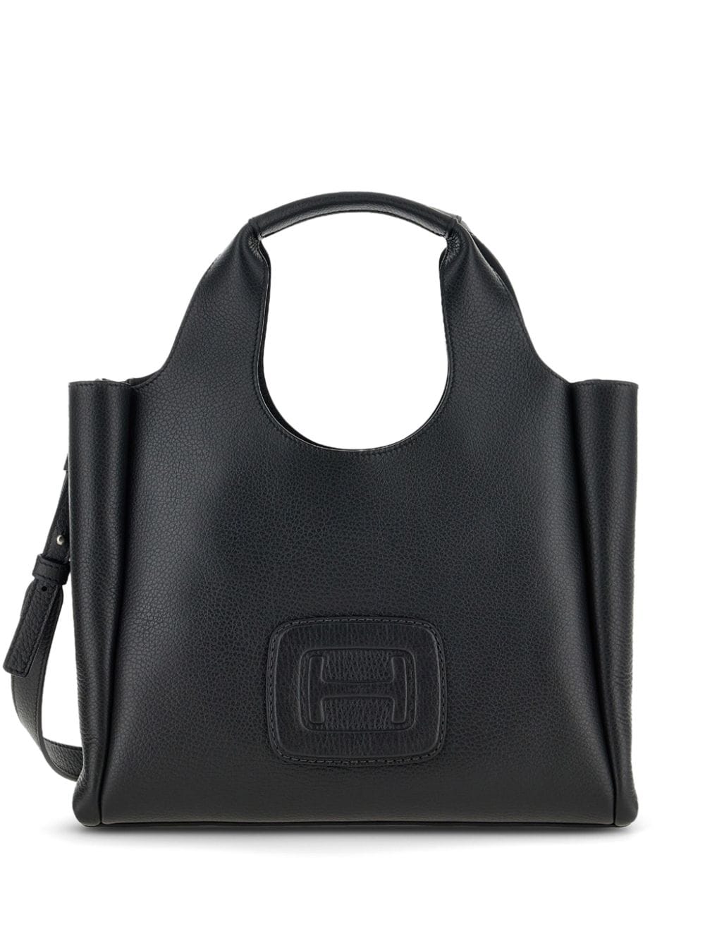 HOGAN PRE medium H-Bag logo-embossed tote Bag Black Shopper Hogan Pre