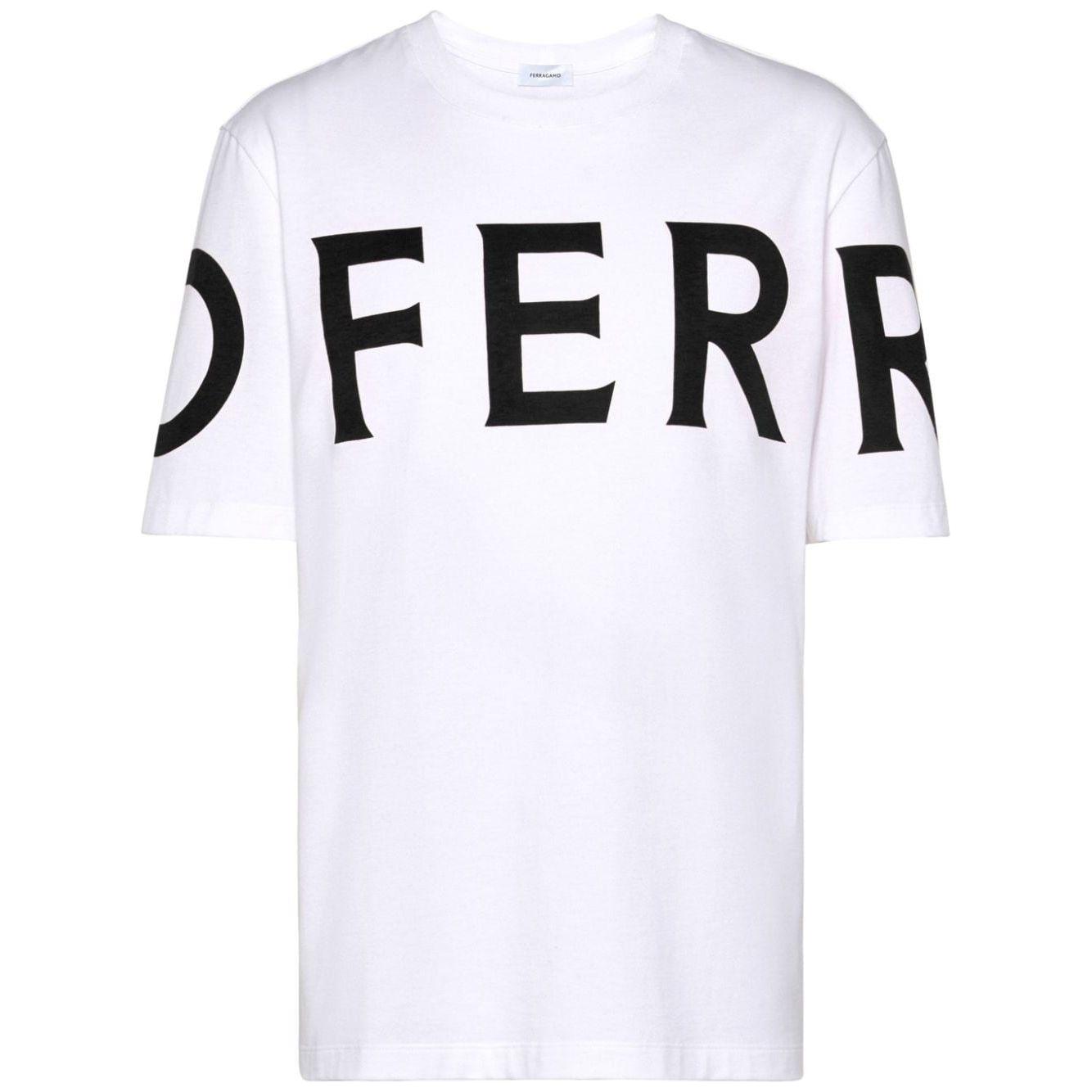 Ferragamo T-shirts and Polos White Topwear Ferragamo