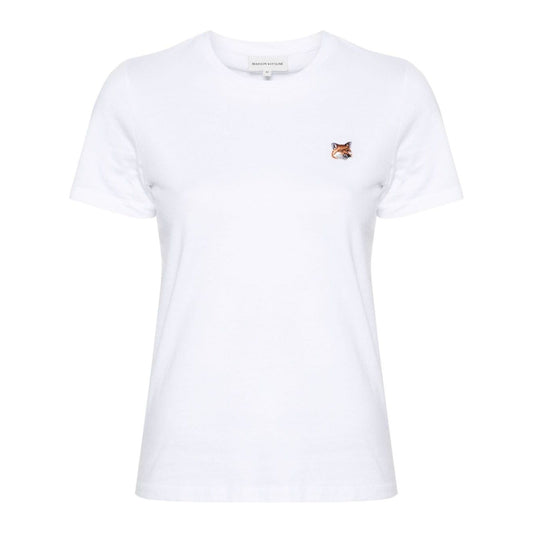 MAISON KITSUNE' T-shirts and Polos White Topwear Maison Kitsune'