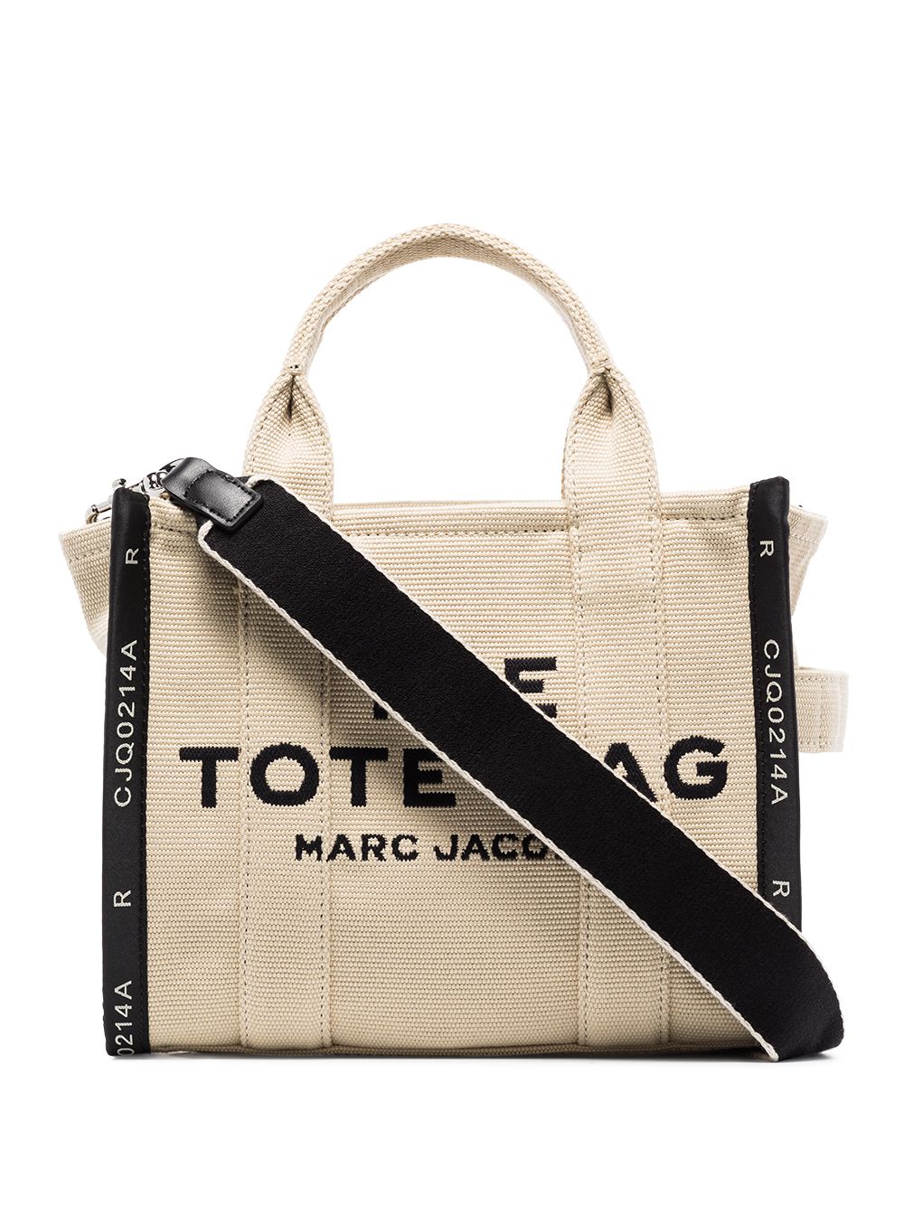 Marc Jacobs canvas small The Jacquard Tote Bag Beige Shopper Marc Jacobs