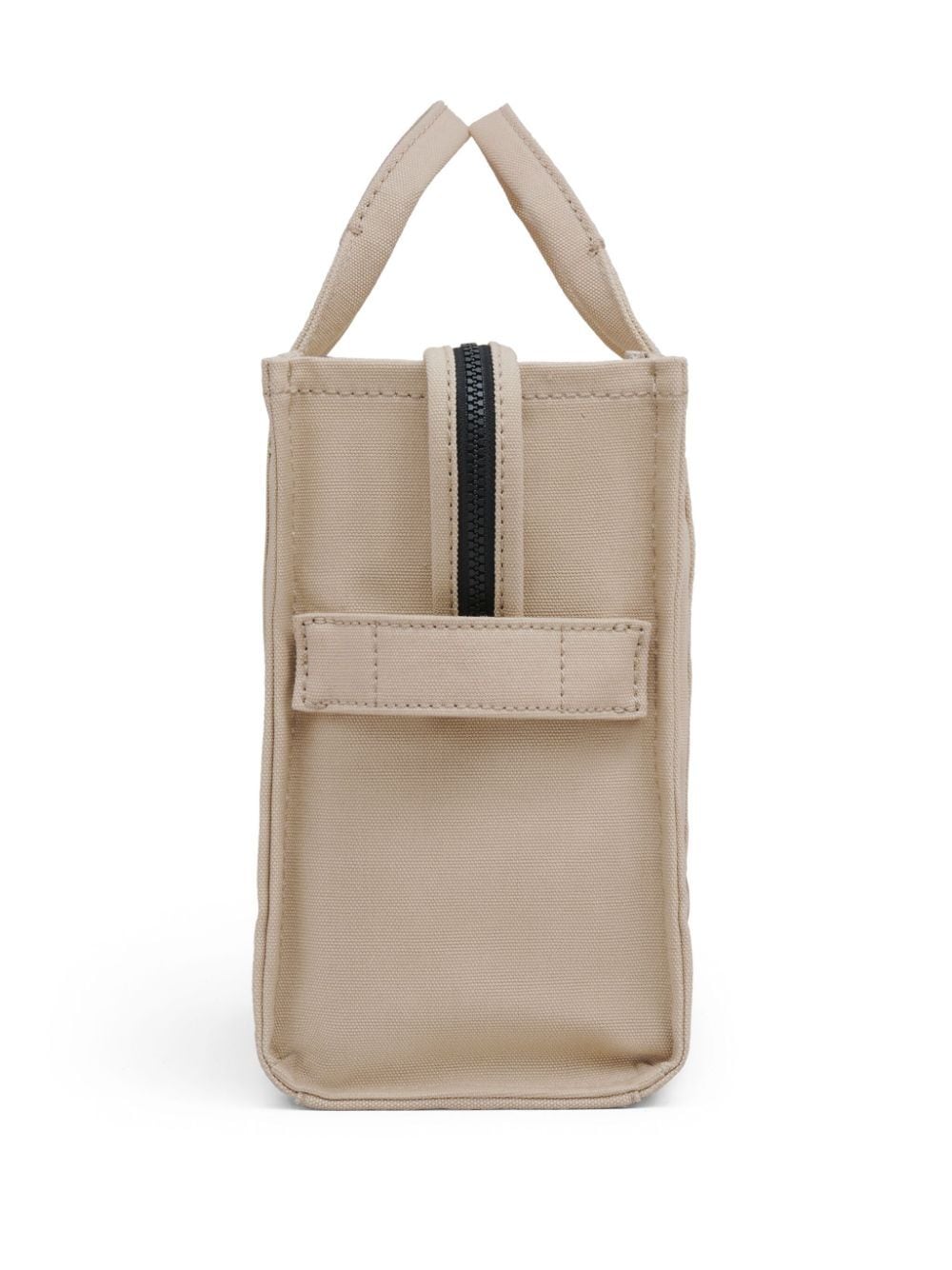 Front view with bag zipped and handles upright.