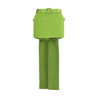 Self-Portrait Bicolor Polyester Mini Skirt