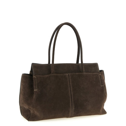 Tod's Brown Calfskin Handbag