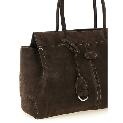 Tod's Brown Calfskin Handbag