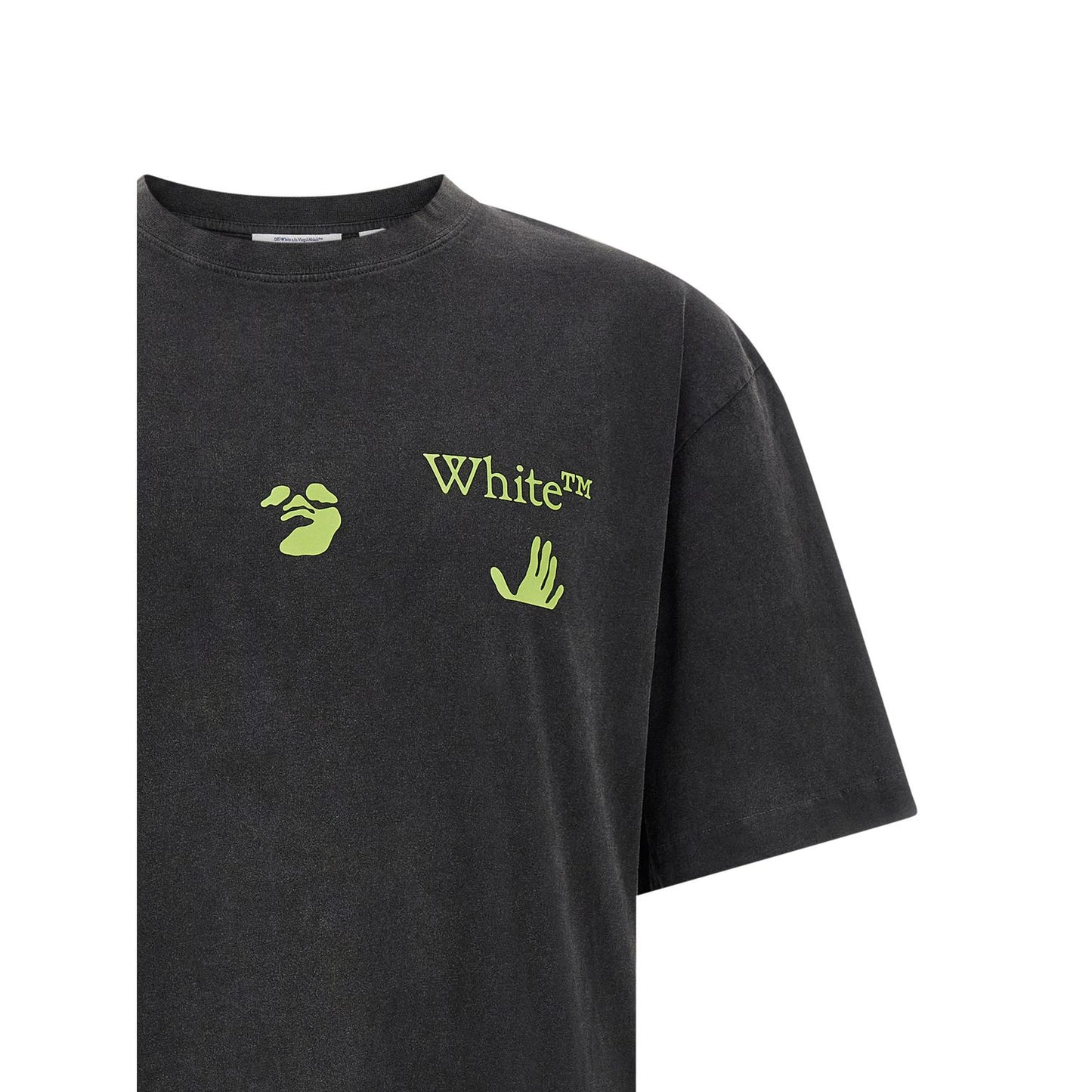 Off-White Black Cotton T-Shirt