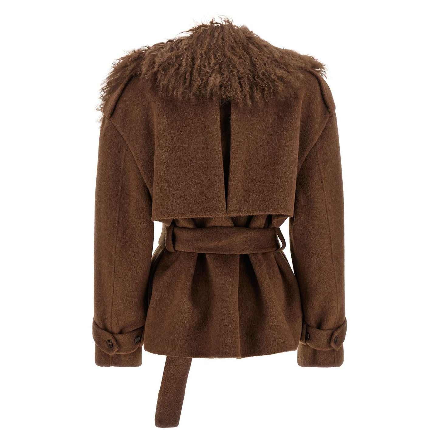 Giuseppe Di Morabito Brown Wool Coat
