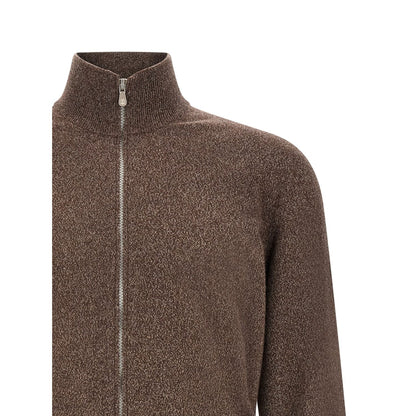 Brunello Cucinelli Brown Cashmere Cardigan