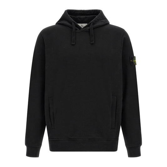 Stone Island Black Cotton Sweatshirt
