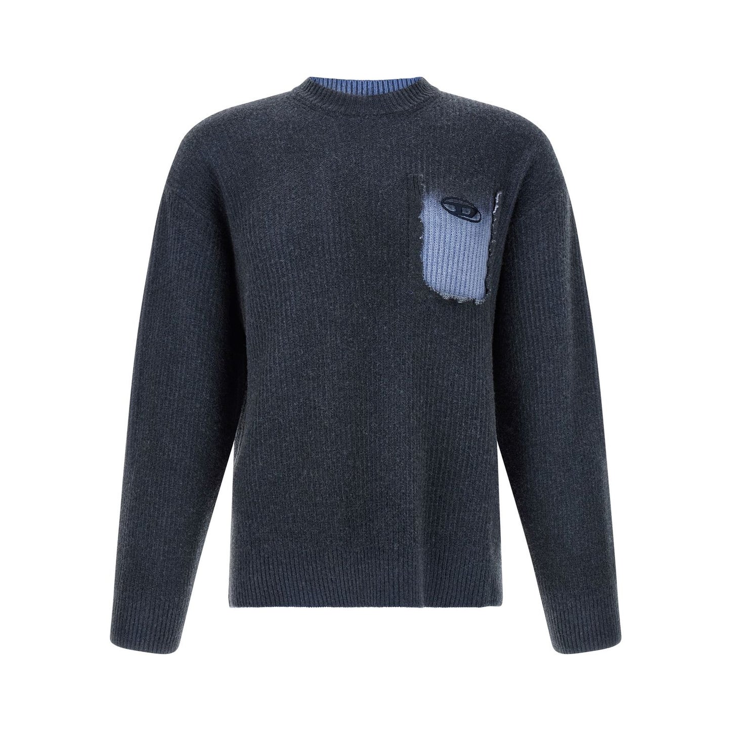 Diesel Blue Wool Cardigan