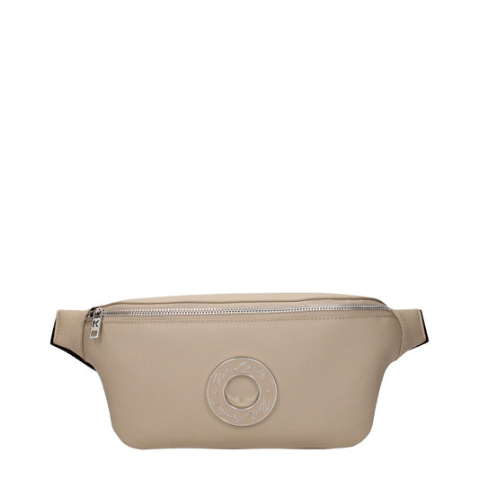 Karl Lagerfeld Beige Leather Backpack