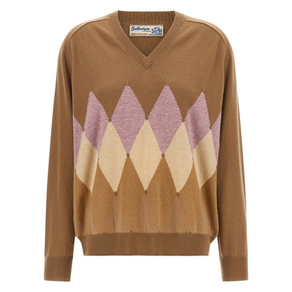 Ballantyne Brown Cashmere Cardigan