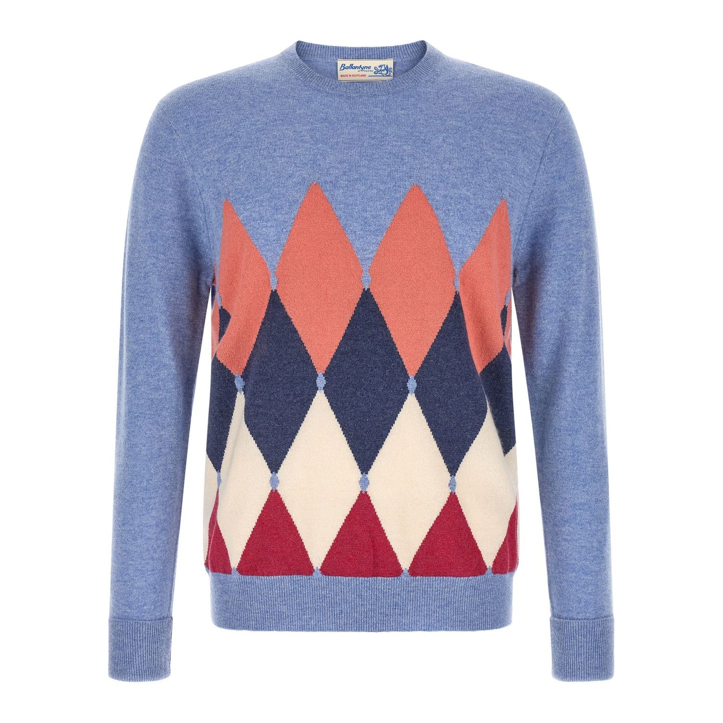 Ballantyne Blue Cashmere Cardigan