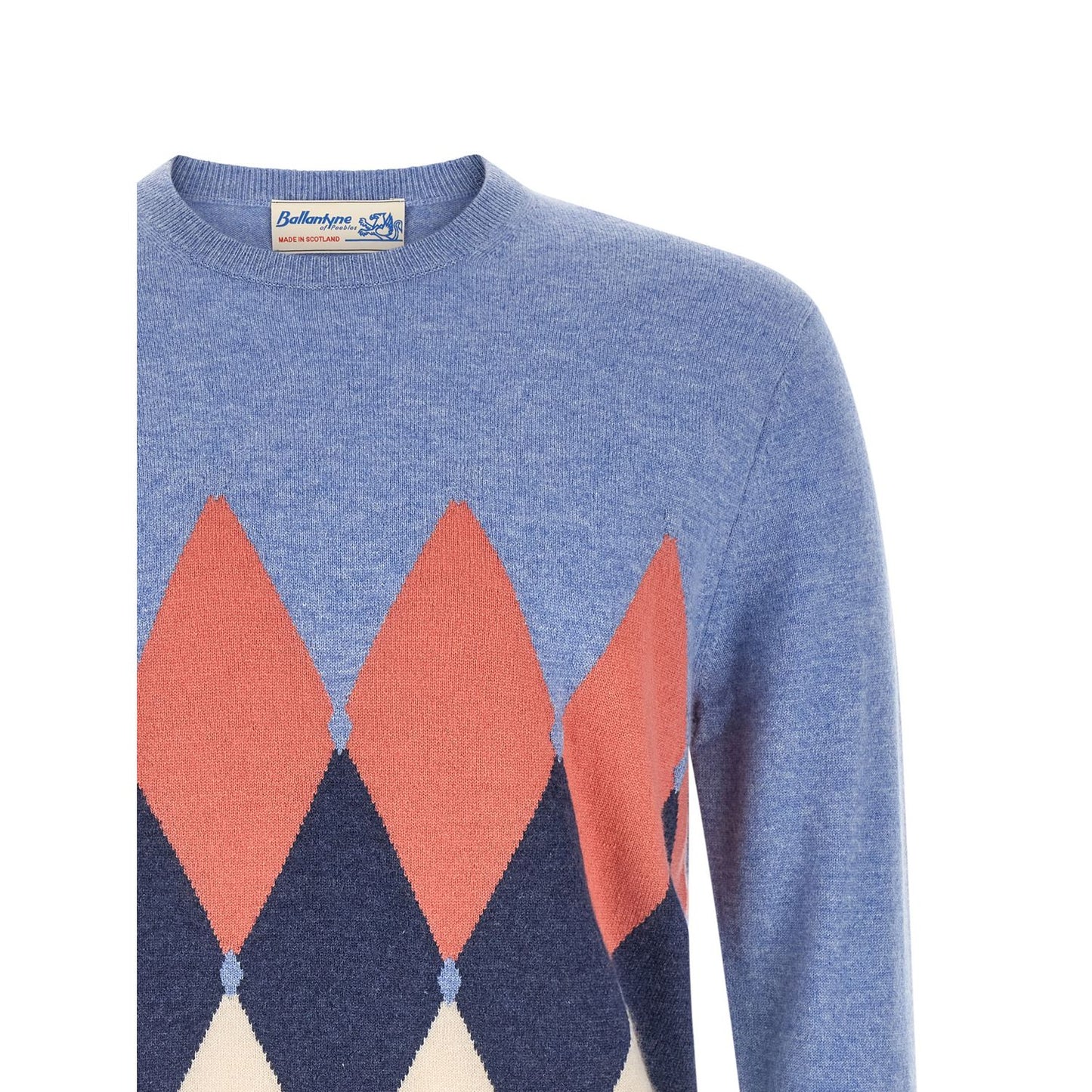 Ballantyne Blue Cashmere Cardigan
