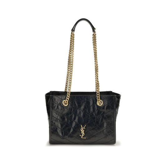 Saint Laurent Black Calf Leather Bos Taurus Shoulder Bag
