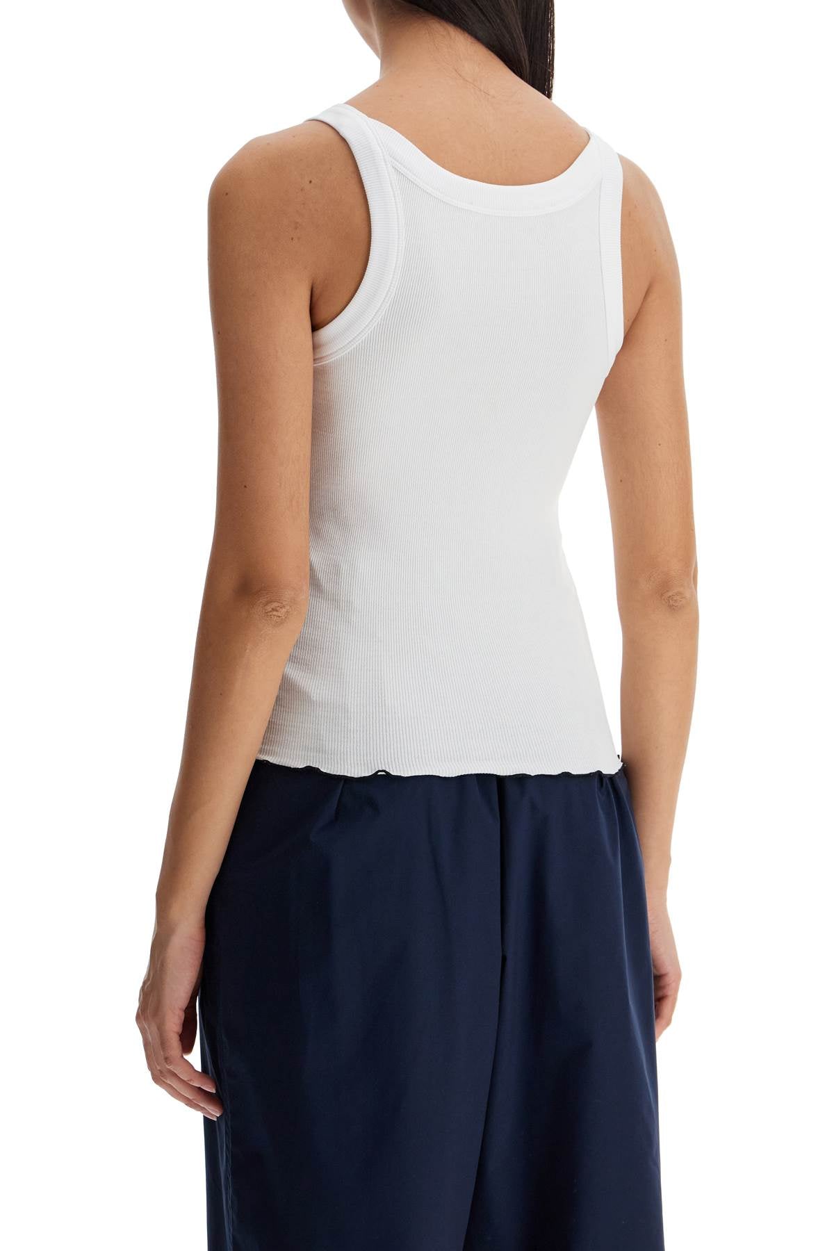 Rotate Rotate ribbed tank top with logo label