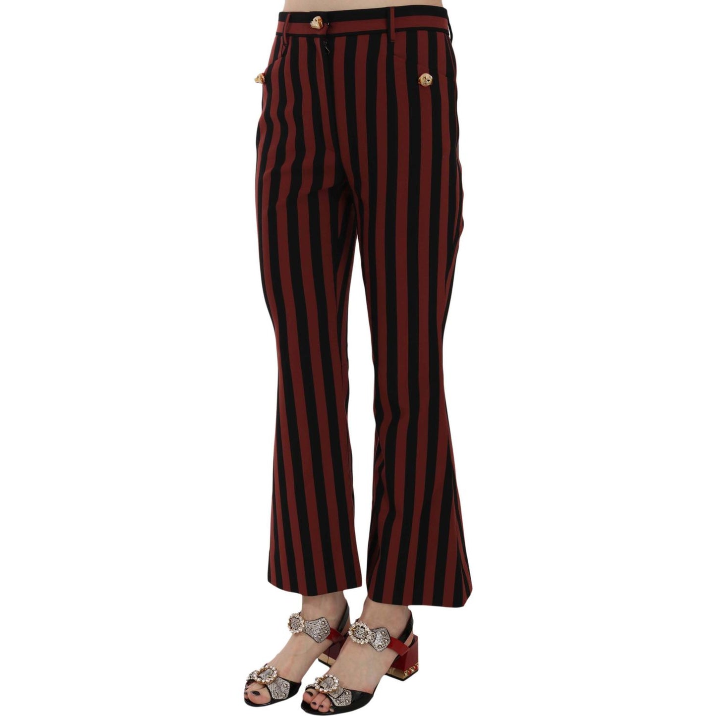 Dolce & Gabbana Elegant Cropped Flared Trousers Dolce & Gabbana