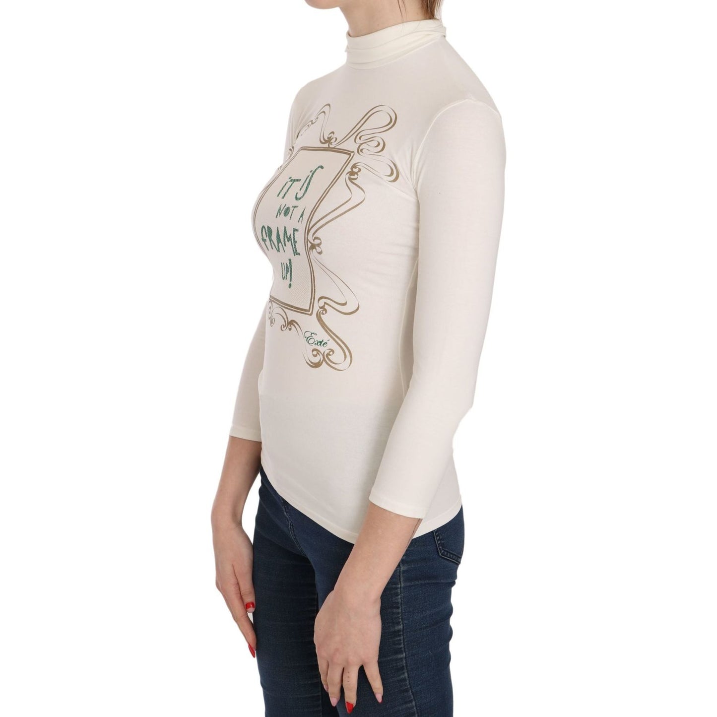 Exte Crew Neck It Is Not A Frame Up! Print Blouse