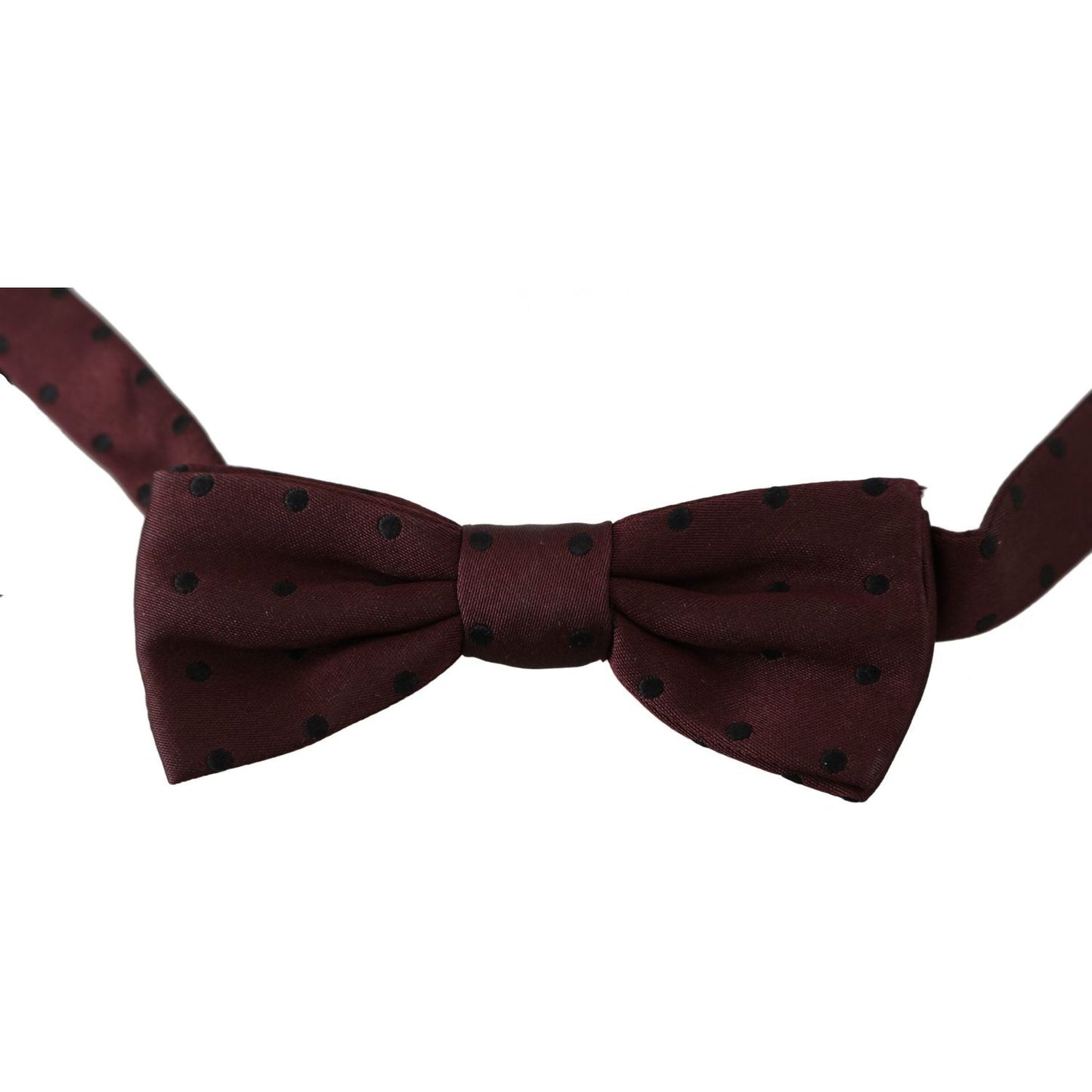 Dolce & Gabbana Elegant Silk Purple Dotted Bow Tie Bow Tie Dolce & Gabbana