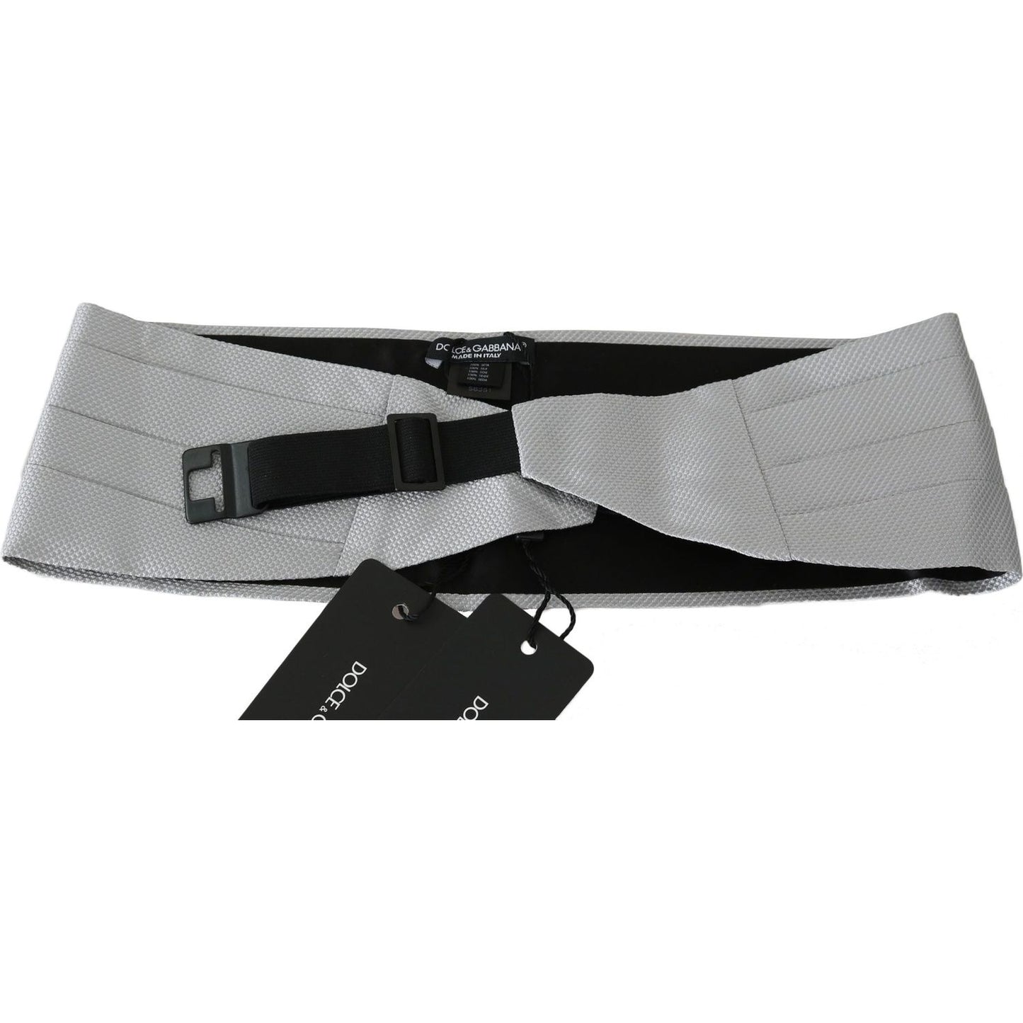 Dolce & Gabbana Elegant Silk Gray Cummerbund Dolce & Gabbana