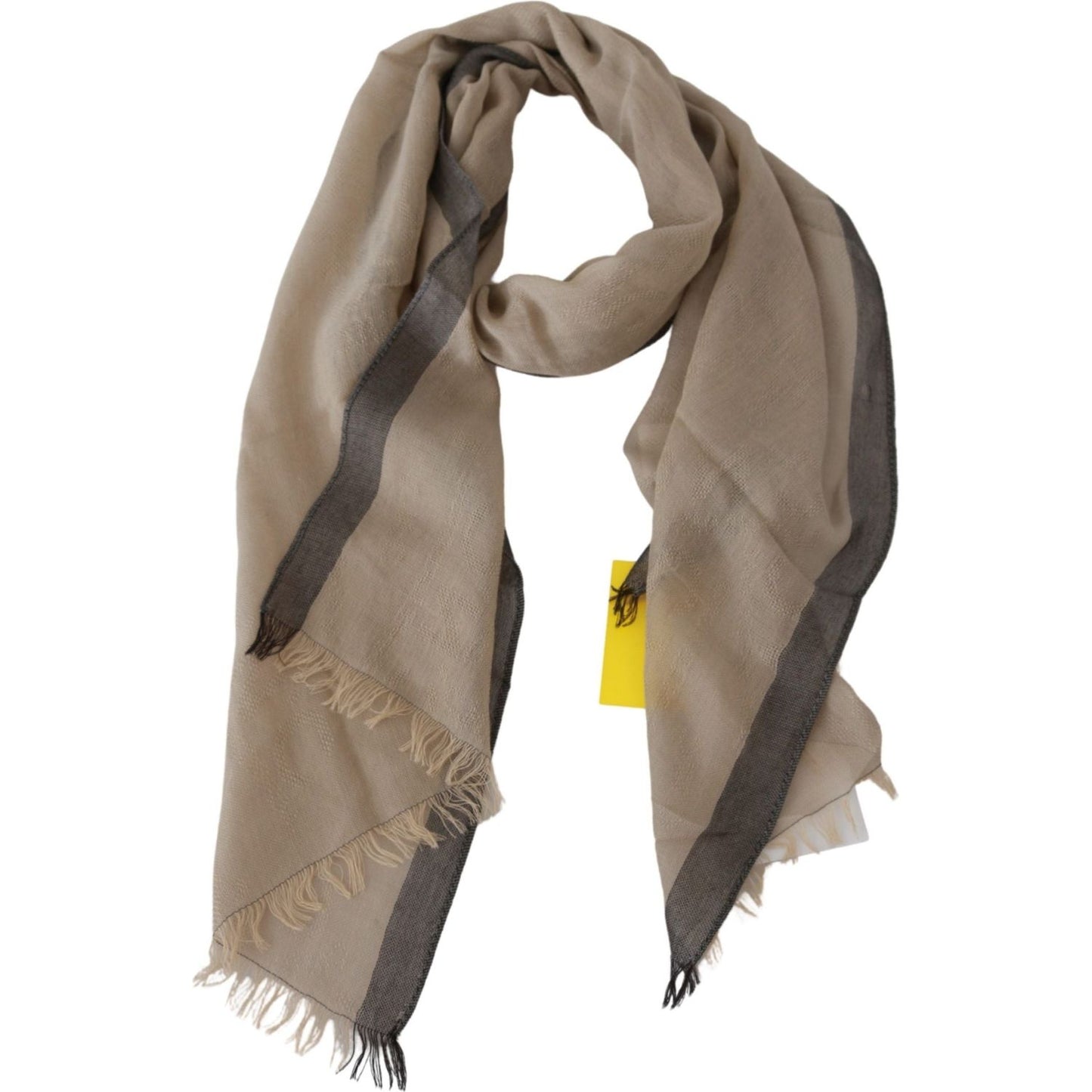 Costume National Beige Women Cotton Shawl Scarf