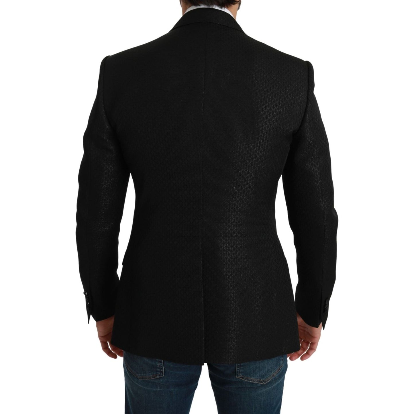 Dolce & Gabbana Slim Fit Martini Black Blazer Jacket Suit Dolce & Gabbana