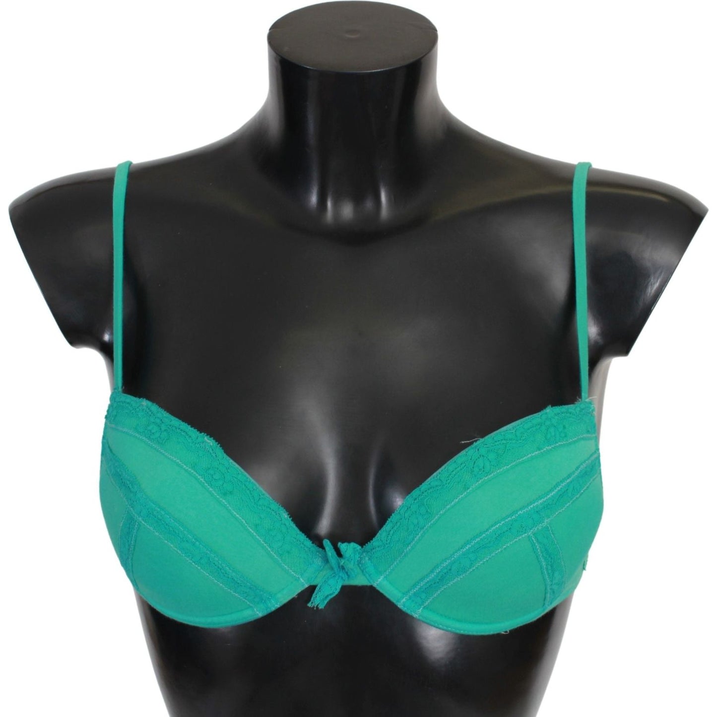 Ermanno Scervino Green Push Up Bra 100% Cotton Underwear